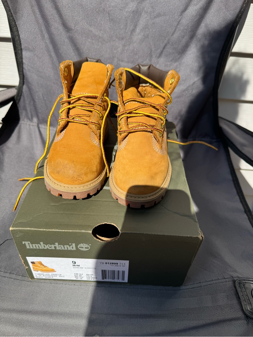 Timberland Kids Wheat Tan Waterproof Lace-Up Boots